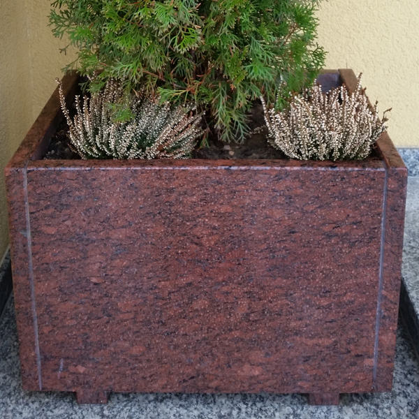 Donica granitowa - czerwona