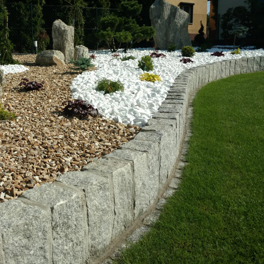 Palisady granitowe - łupane