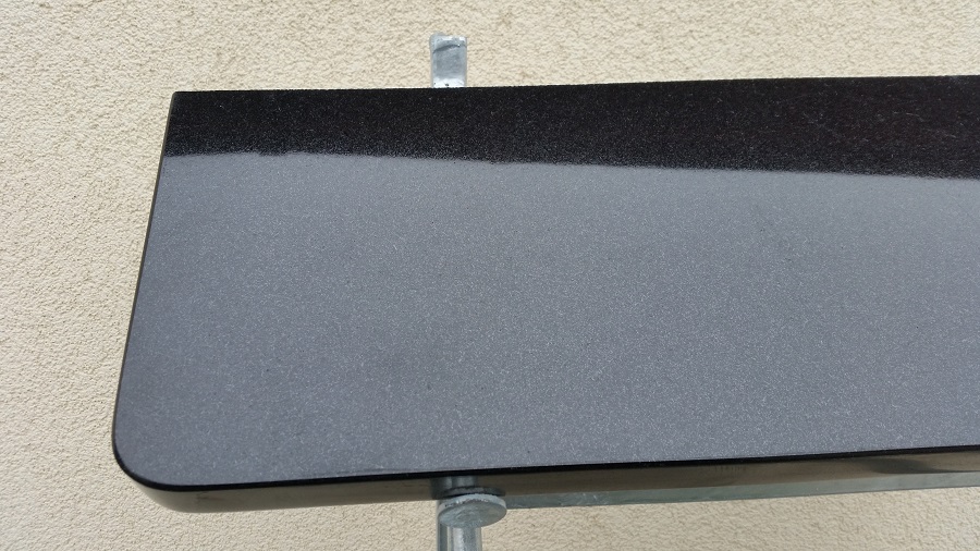 Parapety granitowe - zewnętrzne - czarne